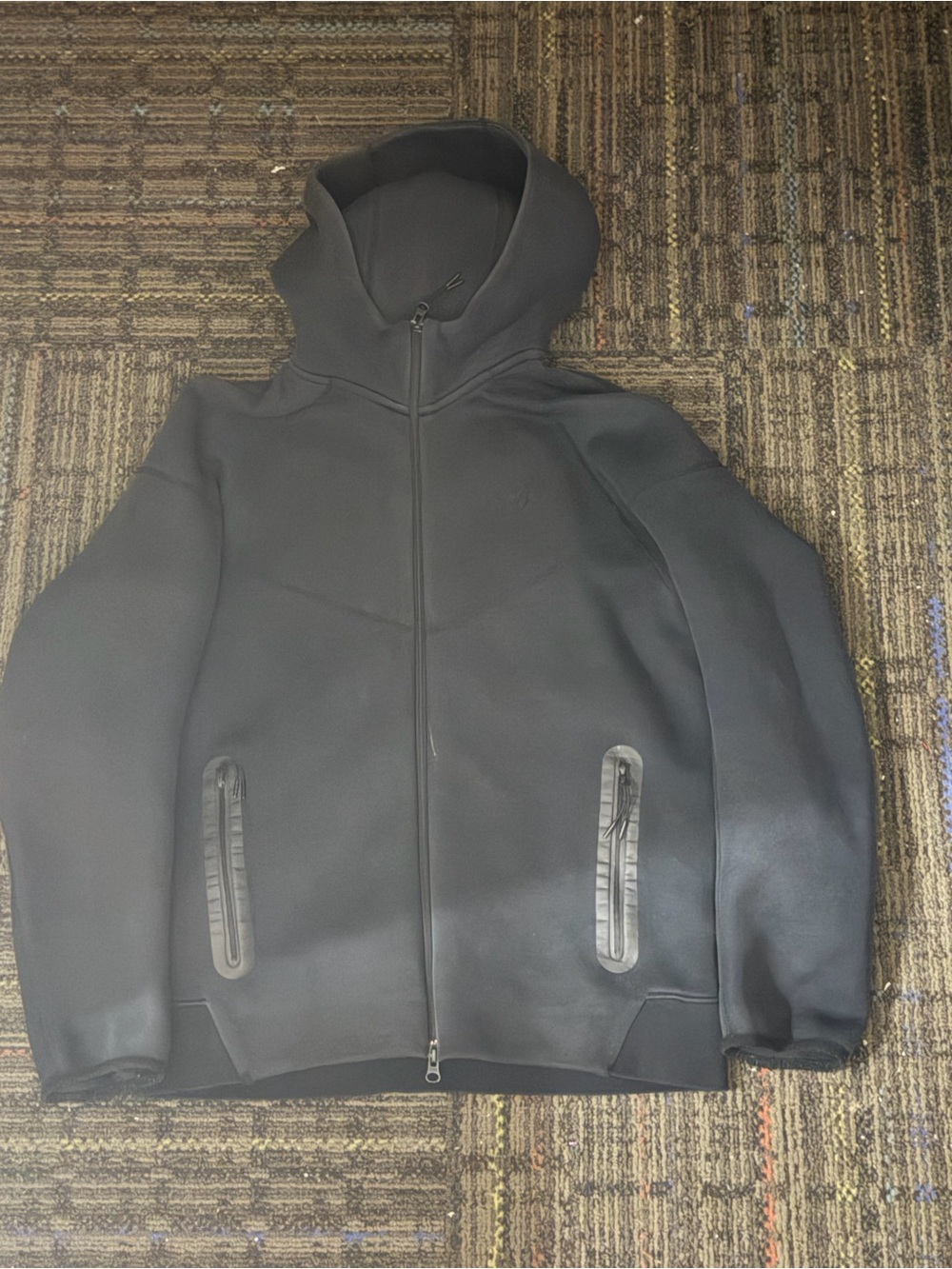 Men's Nike Tech with Hooded Jacket(small bleach stain)